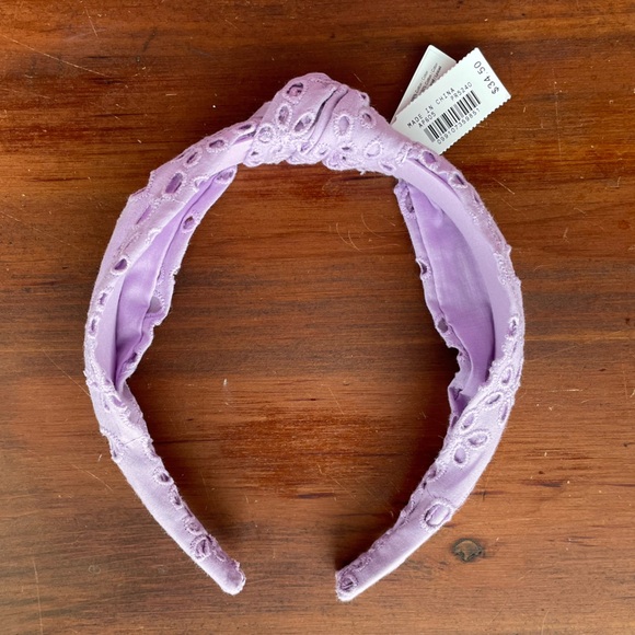 *NWT* J. Crew Eyelet Knot Headband in Dried Lavender - Picture 6 of 12
